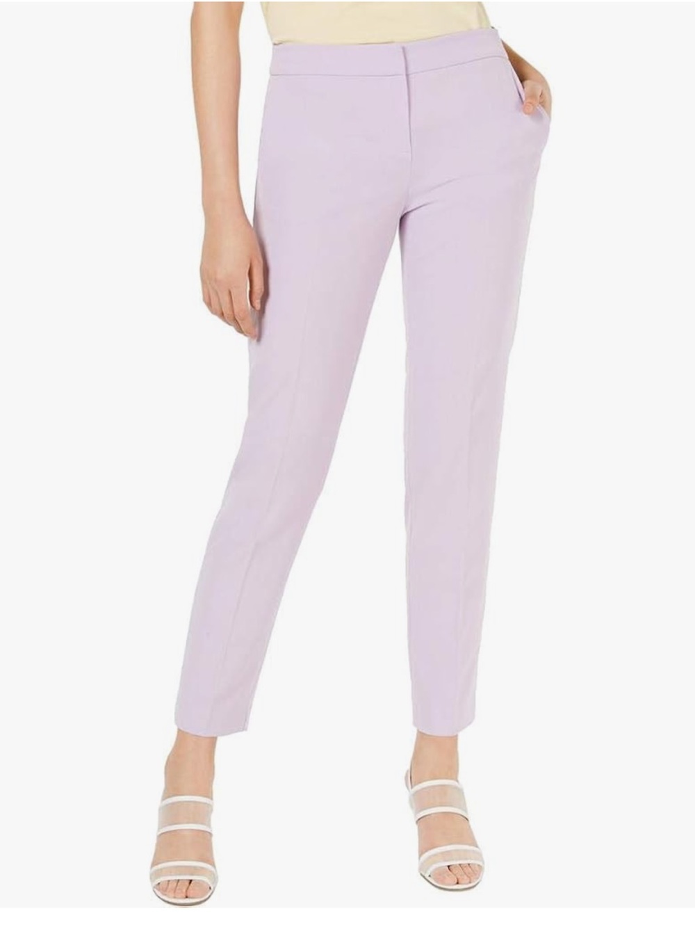 Bar iii Size 10 NWT Women’s Tailored Lavender Ankle Bi-Stretch Pants